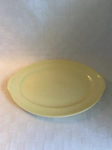 LU-RAY PASTELS OVAL SERVING PLATTER 11.75” YELLOW TAYLOR SMITH & TAYLOR - Picture 1 of 5