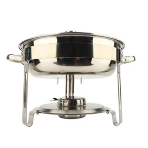 Buffet Server Chafers Safe And Convenient Round Design Food Warmer Set EUY - Picture 1 of 10
