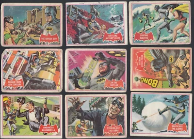1966 TOPPS BATMAN RED BAT CARD NEAR SET 35/44 - Image 1 of 4