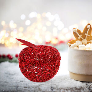 Weihnachtsäpfel-Süßigkeitsbox, befüllbar, rot, Partygeschenkboxen-JD