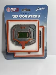 Texas Longhorns Football NCAA 3D Stadium Coasters - Set of 2 Coasters! Brand NEW - Picture 1 of 5