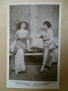 KATE CUTLER & VIOLET VANBRUGH in THE FIRE SCREENV intage Theatre Postcard - Picture 1 of 1