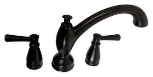 Delta T2793-RB Linden Collection 2-Lever Handle Deck Mounted Roman Tub Faucet - Picture 1 of 3