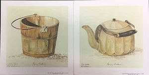 Tea Kettle and Water Pail by Larry Dodson: Rustic Still Life - Picture 1 of 6