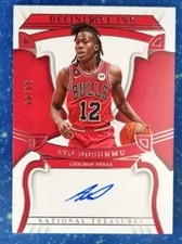 Ayo Dosunmu 2022-23 Panini National Treasures 68/99 Auto Definitive Ink #DEF-AYO