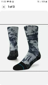 Stance Kids Performance Tropic Chill Socks Snow Mid Cushion Youth L 3-5.5 new - Picture 1 of 6