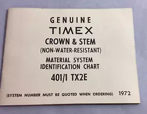 Vintage Timex Crown & Stem, Fancy Crystal New Old Stock - Picture 1 of 98