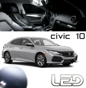 For Honda CIVIC 10 Set 5 LED Bulbs White Interior Ceiling Light Trunk Box - Picture 1 of 6