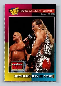 1995 WWF Magazine Shawn Introduces the Psycho #84 Wrestling Card - Foto 1 di 2