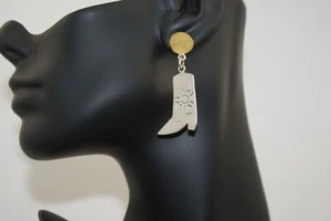 Mexiko Sterlingsilber 925 Südwesten gestempelt Cowboystiefel Ohrhänger - Bild 1 von 6
