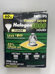 Philips PAR38 Hallogen Spot PAR Lightbulb/Lamp 60w 3000 Hours Medium Base - Picture 1 of 5