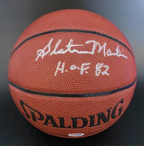 Baloncesto Slater Martin FIRMADO I/O + CORTE 82 Minn LA Lakers PSA/ADN AUTOGRAFIADO - Imagen 1 de 3