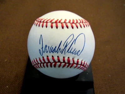 FRANK ROBINSON REDS ORIOLES HOF SIGNED AUTO VINTAGE OFFICIAL LEAGUE BASEBALL JSA - Image 1 of 3