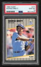 1989 FLEER GEORGE BRETT #277 KANSAS CITY ROYALS HOF PSA 10 GEM MINT
