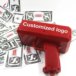 NEW - Money Gun Shooter Cannon Pistol Cash Party Make it Rain *Customize Text - Picture 1 of 9