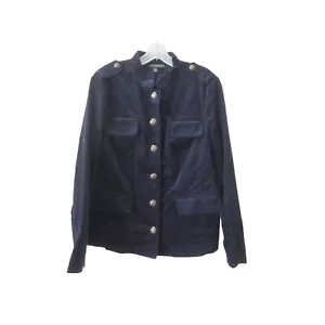 Talbots dunkelblaue Samtjacke Mantel mit interessanten Knöpfen Gr. 14 - Bild 1 von 4