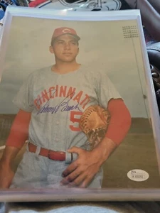 Johnny Bench Cincinnati Reds Autographed 8x10 Photo Jsa Certified - Picture 1 of 3