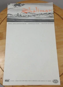 Vintage Best Western The Shalimar Highway 66 Motel stationäres Briefkopfpapier - Bild 1 von 7