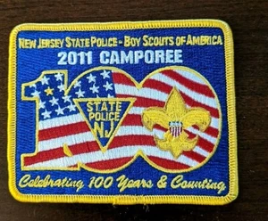 Parche Scout Camporee 2011 Policía Estatal de Nueva Jersey Celebrando 100 Años y Contando - Imagen 1 de 2