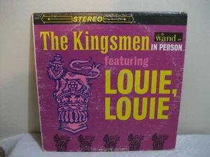 THE KINGSMEN in person featuring louie, louie 33rpm lp record - Picture 1 of 3