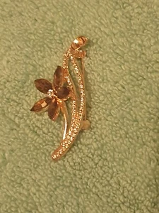 Crystal Rhinestone Brooch Costume Jewellery - Picture 1 of 4