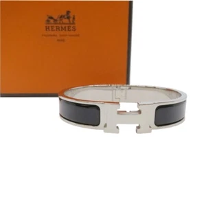 Auténtico Pulsera HERMES Click Crack PM Cuadrado en Q Latón Negro #36633442 - Imagen 1 de 12