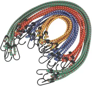 24 Heavy Duty Long Bungee Cords Various Elastic Luggage Straps with Hooks Car - Picture 1 of 12