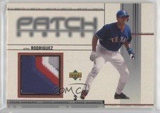 2002 Upper Deck Patch Numbers Alex Rodriguez #PN-AR Patch
