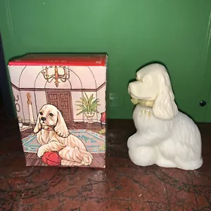 Vintage Avon DOG Lady Spaniel (Moonwind) Cologne empty bottle With Original Box - Picture 1 of 14