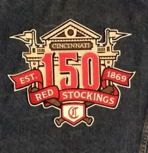 PARCHE DE MEDIAS ROJAS CINCINNATI DE COLECCIÓN CAMISETA ESTILO MLB CAMPEONES DE LA SERIE MUNDIAL - Imagen 1 de 1