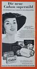 B105. CADUM Toilettenseife Seife Werbeanzeige Werbung Reklame 1960