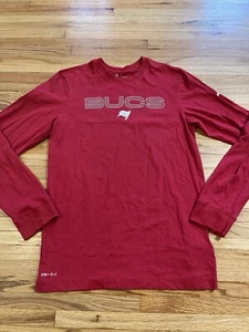 On Field Tampa Bay Buccaneers Nike Dri-Fit langärmliges rotes Herrenhemd Größe Small - Bild 1 von 8