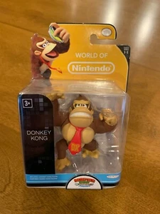 WORLD OF NINTENDO - Donkey Kong Collectible 3" Figure - JAKKS Pacific 2014 ~ NEW - Picture 1 of 7