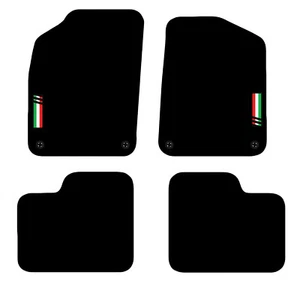 Carsio Tailored Carpet Car Floor Mats For Fiat 500 2012 to 2022 with logo - Picture 1 of 1