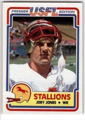 1984 Topps USFL Joey Jones Birmingham Stallions #13 - Image 1 of 2