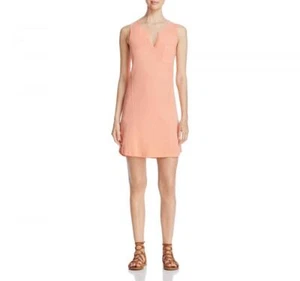 Three Dots Women's Short T-Shirt Dress Dress Size S Pockets Solid V-Neck A1552 - Picture 1 of 8