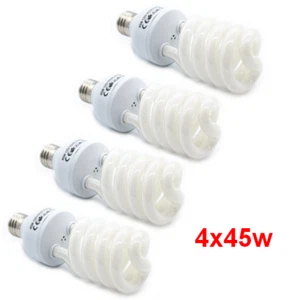 Fodoto 4pc 45W 5500K Daylight CFL Fluorescent Light Bulb for Photo/Video - Picture 1 of 4