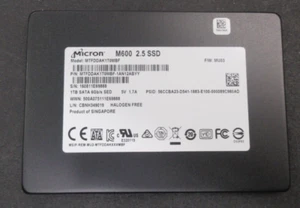Micron M600, MTFDDAK1T0MBF-1AN12ABYY, MTFDDAK1T0MBF, 2.5" 1TB 6Gb/s SSD SATA - Imagen 1 de 1
