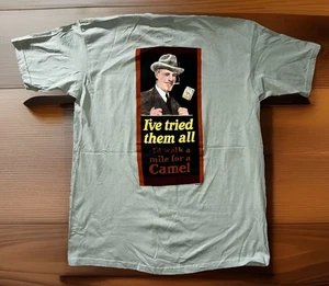 Vintage 1998 Camel Cigarette Shirt PROMO "Walk A Mile To Smoke A Camel Zippo HERREN XL - Bild 1 von 6