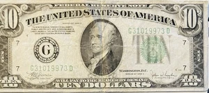 1934-A 10 $ TEN DOLLARS FRN FEDERAL RESERVE NOTE CHICAGO - Bild 1 von 10