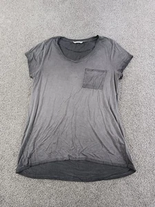 Cable & Gauge Studio Womens Short Sleeve Shirt XL Gray Viscose Blend - Picture 1 of 11