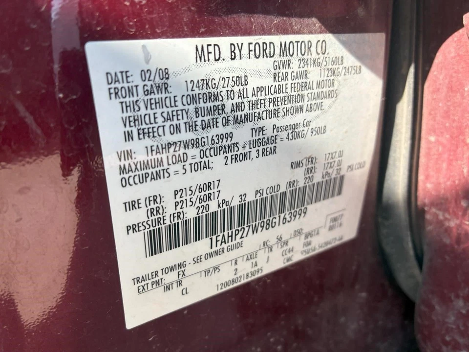 Engine ECM Electronic Control Module Federal Emissions Fits 08-09 SABLE 1107376 Foto 1 de 1