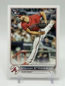 Tarjeta de novato 2022 Topps #509 Spencer Strider Atlanta Braves RC NM H2 - Imagen 1 de 2