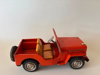 Coche de hojalata Willyn Jeep vintage BC BANDAI MITSUBISHI retro de JAPÓN Foto 1 de 4