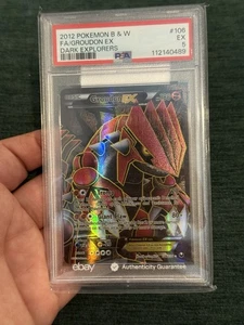 Pokemon Groudon EX Dark Explorers Full Art #106 PSA 5 - Picture 1 of 13