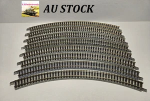 TOMIX 1121 N Gauge Curve C280-45 Fine Track on Grey track bed, 8 pcs. set - Picture 1 of 3