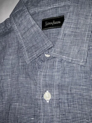 NWOT Neiman Marcus Short Sleeve Linen Shirt - Size Medium - Image 1 of 4