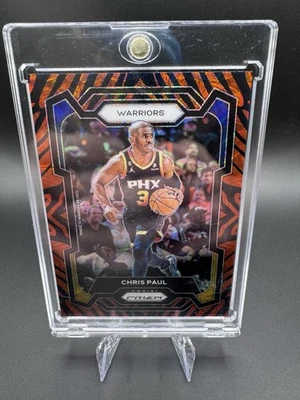 2023-24 Panini Prizm • Chris Paul Choice Tiger Stripe Prizm SSP Foto 1 de 3