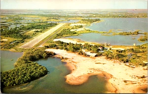 Lewis Airport Cedar Key FL POSTCARD - Picture 1 of 2