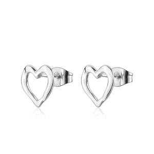 S'AGAPO EMOTION ORECCHINI A LOBO-BOTTONE CUORE IN ACCIAIO SMO21 (3634) - Imagen 1 de 5